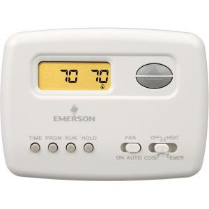 Emerson 1F72-151 5-2 Day Programmable Thermostat for Heat Pump Systems